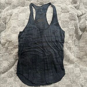 Women's Black/ Blue Tank Top
